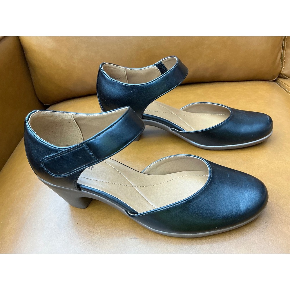 Easy Spirit Casity Mary Jane Heels Womens 7.5 Black Comfort Pump